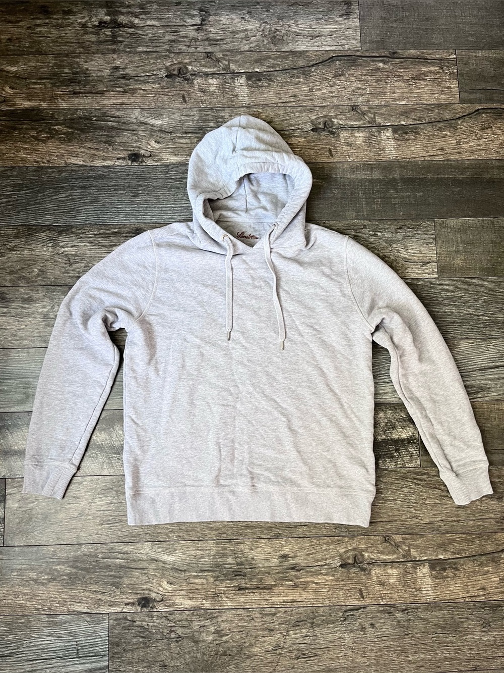 Stenströms Light Gray Hooded Men's Sweatshirt